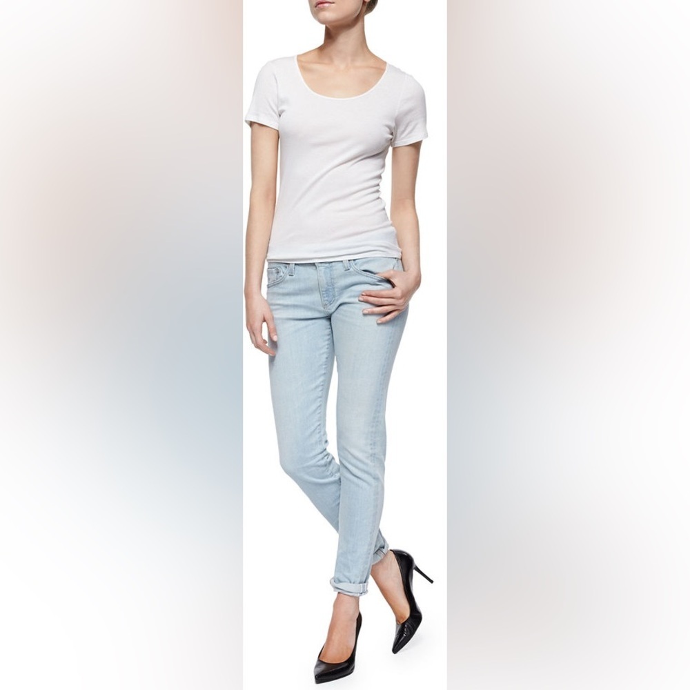 AG Adriano Goldschmied Nikki Slim Jeans 25R Light Wash Relaxed Skinny USA